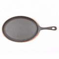 Oval Cast Iron Steak Plate/Fajita Set/Sizzling Pan